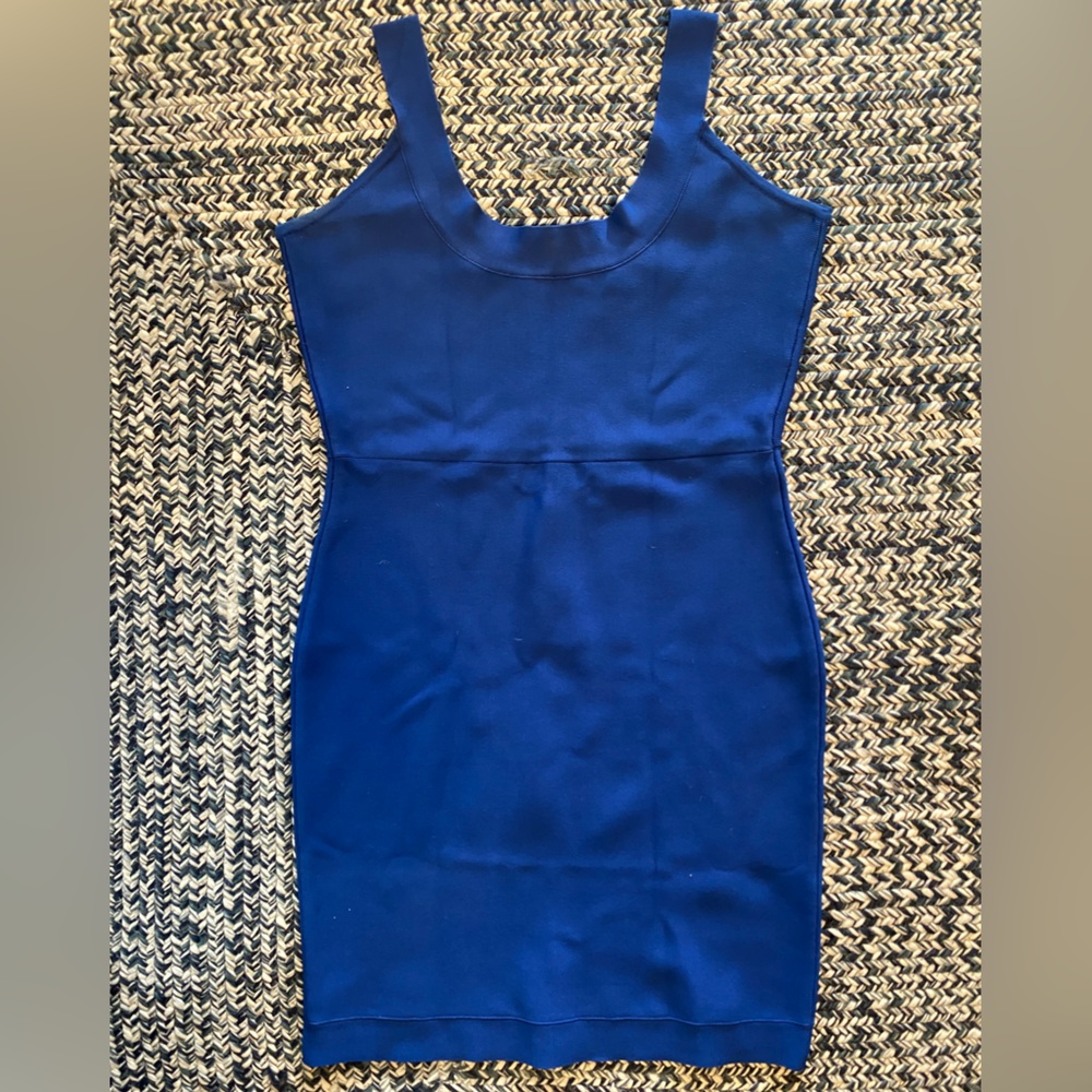 BCBG zipper bondage dress